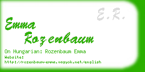 emma rozenbaum business card